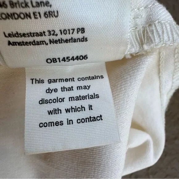 NWT Free People Venice Beach Cream Elastic Waist Flare Wide Leg Jeans Size 26 - Picture 11 of 14